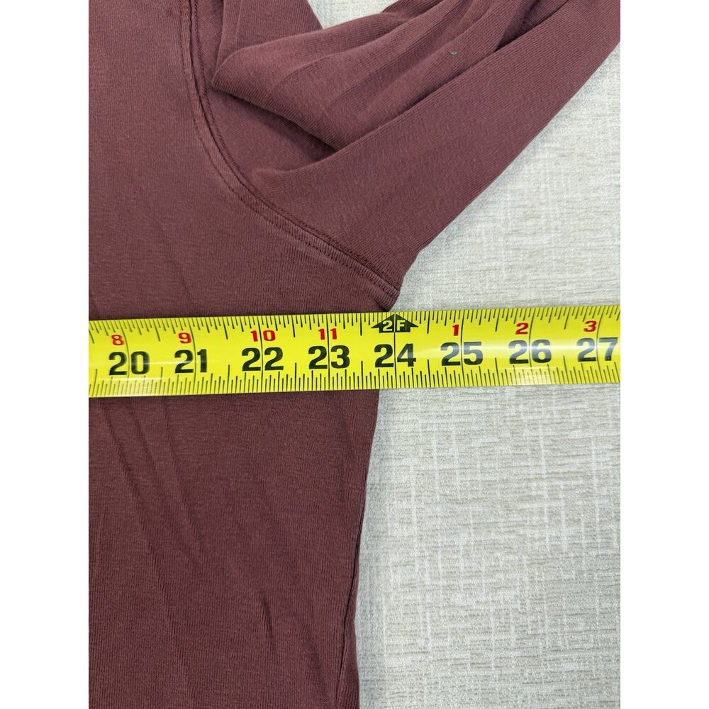 Duluth Trading Company Long Sleeve Christmas T Shirt Size XL Beaver Maroon - Picture 6 of 7